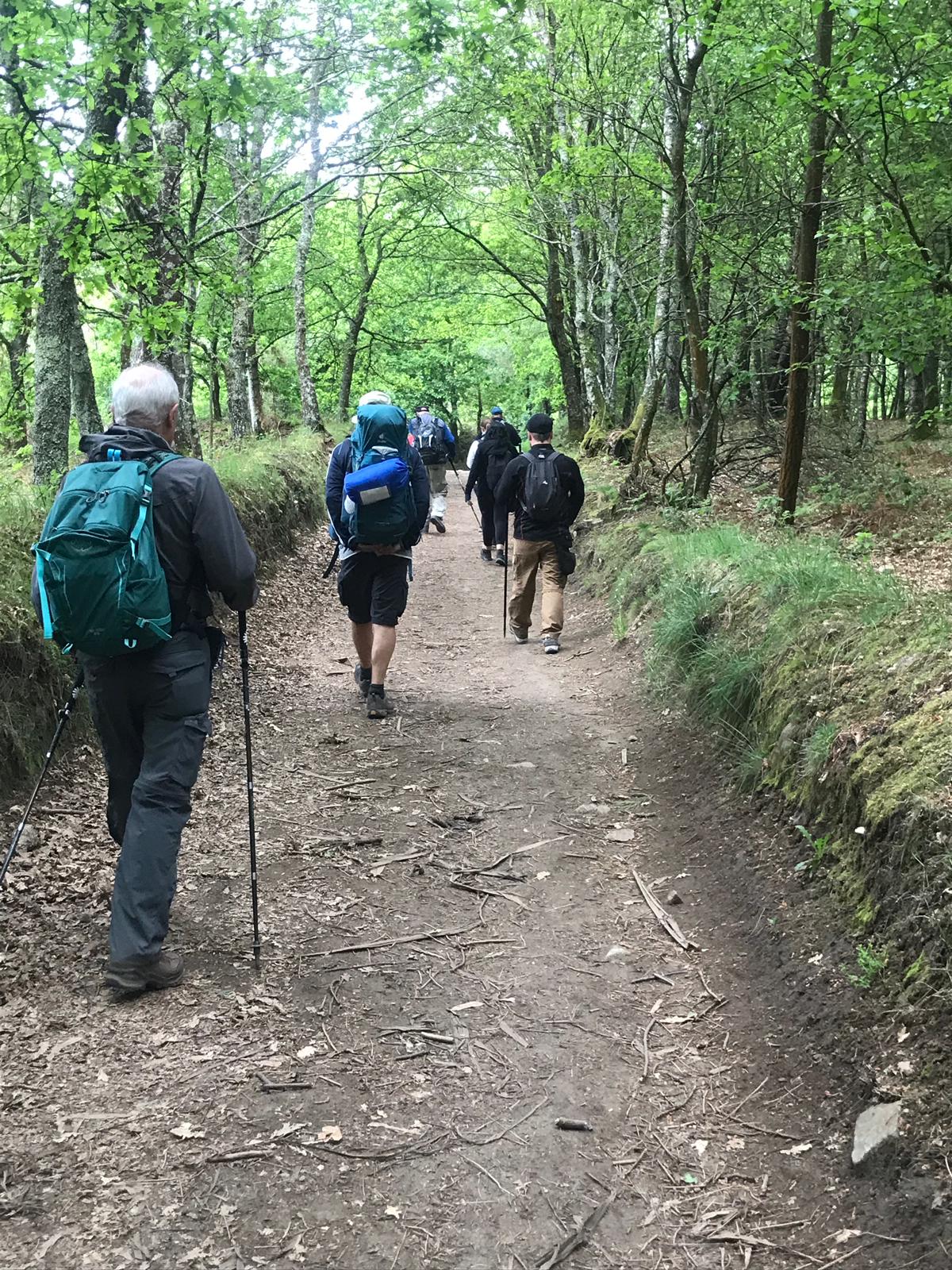 Día 2 : Ourense - San Cristovo de Cea (22.3 km camino oficial - 21.1 km variante por Canedo ~ 5 horas)